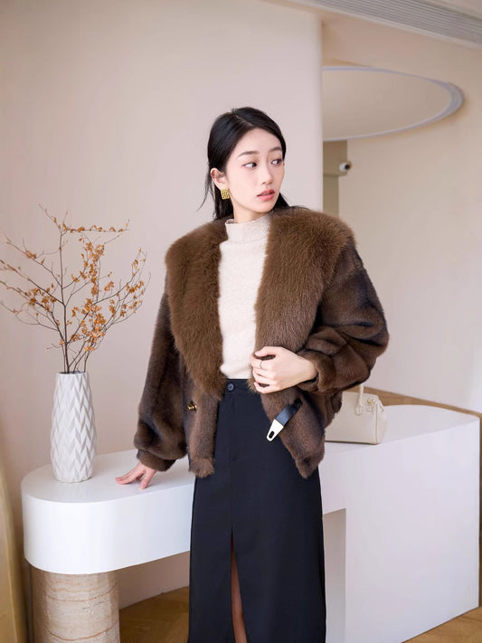 Abrigo Élora™ | Chaqueta Femenina Luxury Efecto Piel de Invierno