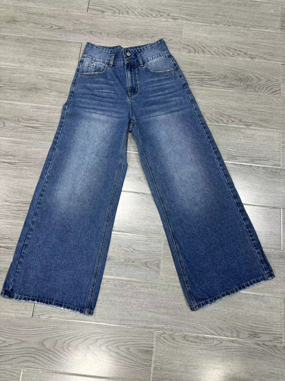 Jean Denim Luxe™ Premium Mujer | Pantalón Wide Leg Tiro Medio