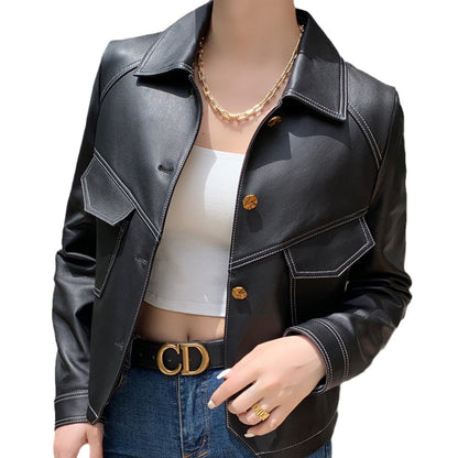 Chaqueta Solenne™ | — Cuero PU Clásico