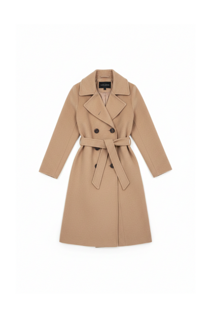 Abrigo Midi con Lazo | Elegance Collection™ — Corte Slim Femenino