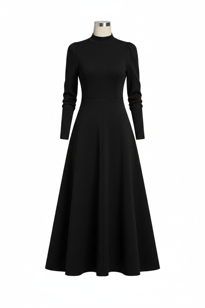 Recreación fiel vestido negro
