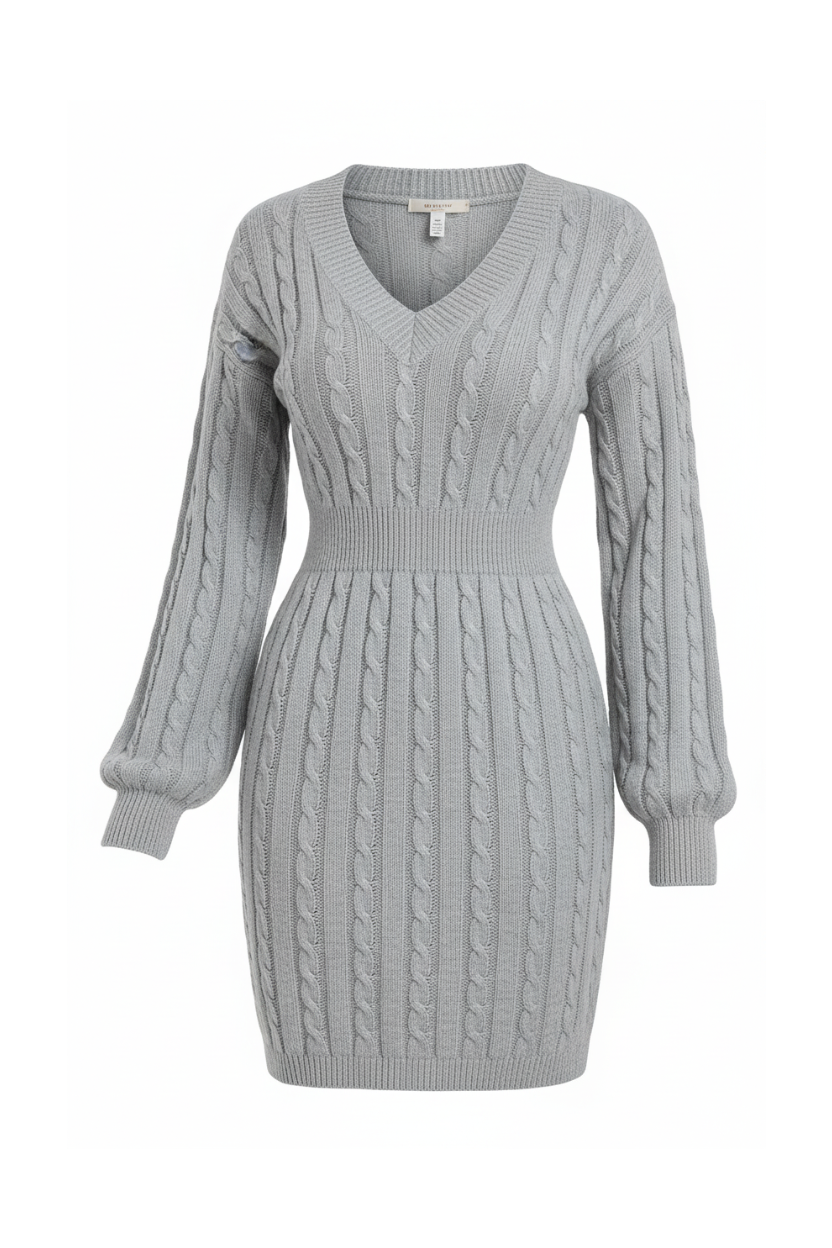 Vestido Lumière™ Gris vivo